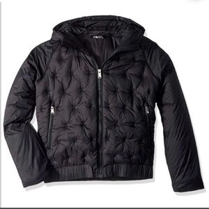 NEW THE NORTH FACE Mashup Girls Black Puffer Quilted Hoodie Insulated Jacket